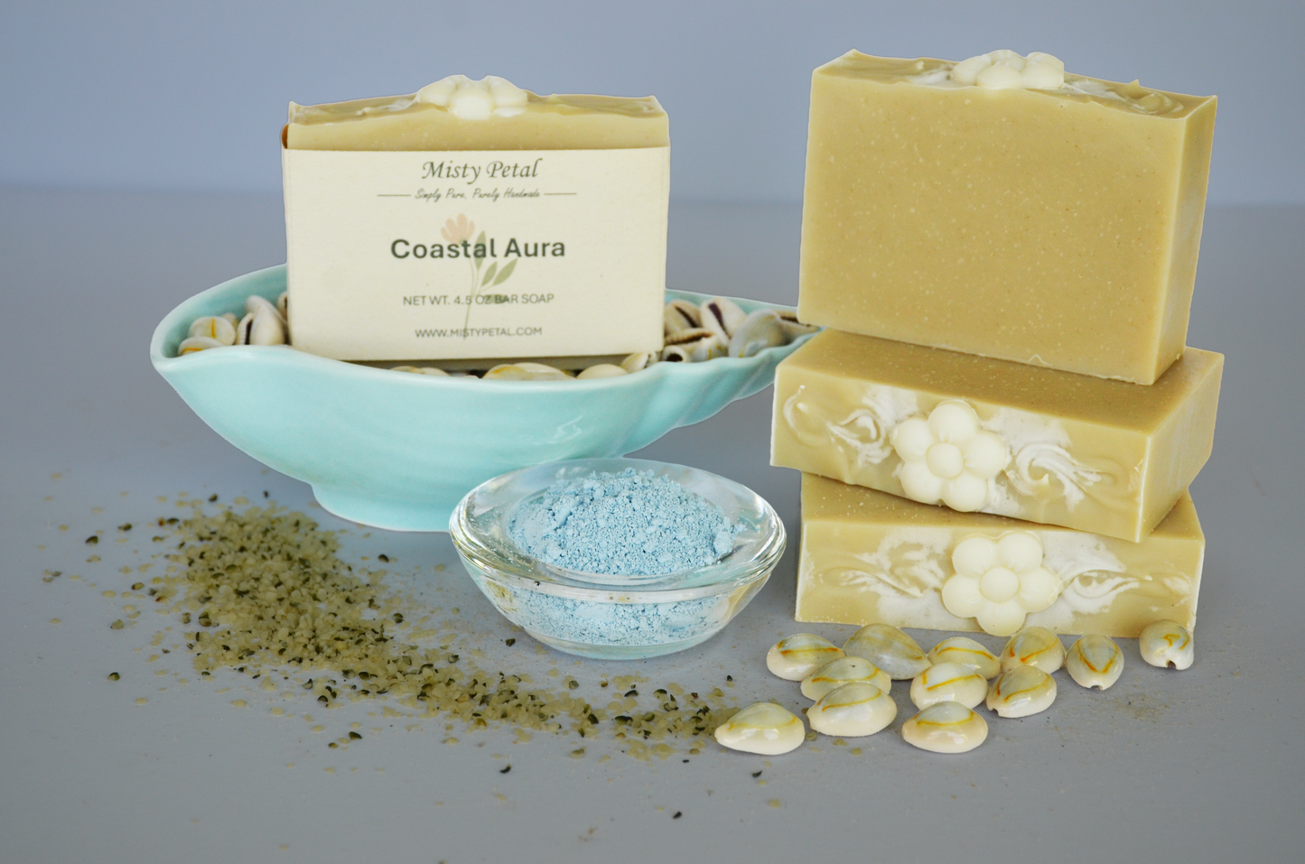 Coastal Aura (Hemp Seed Milk & Blue Clay Soap)