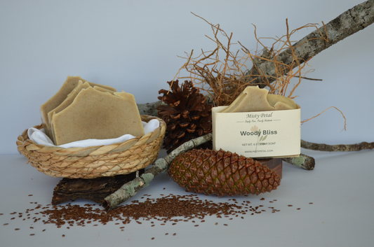 Woody Bliss (Flax Seed Gel & Vetiver Soap)