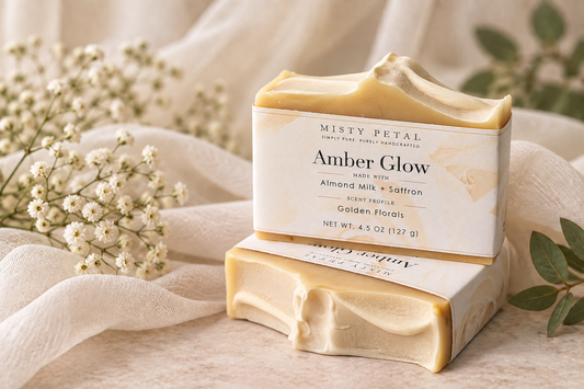 Amber Glow | Almond Milk + Saffron Soap