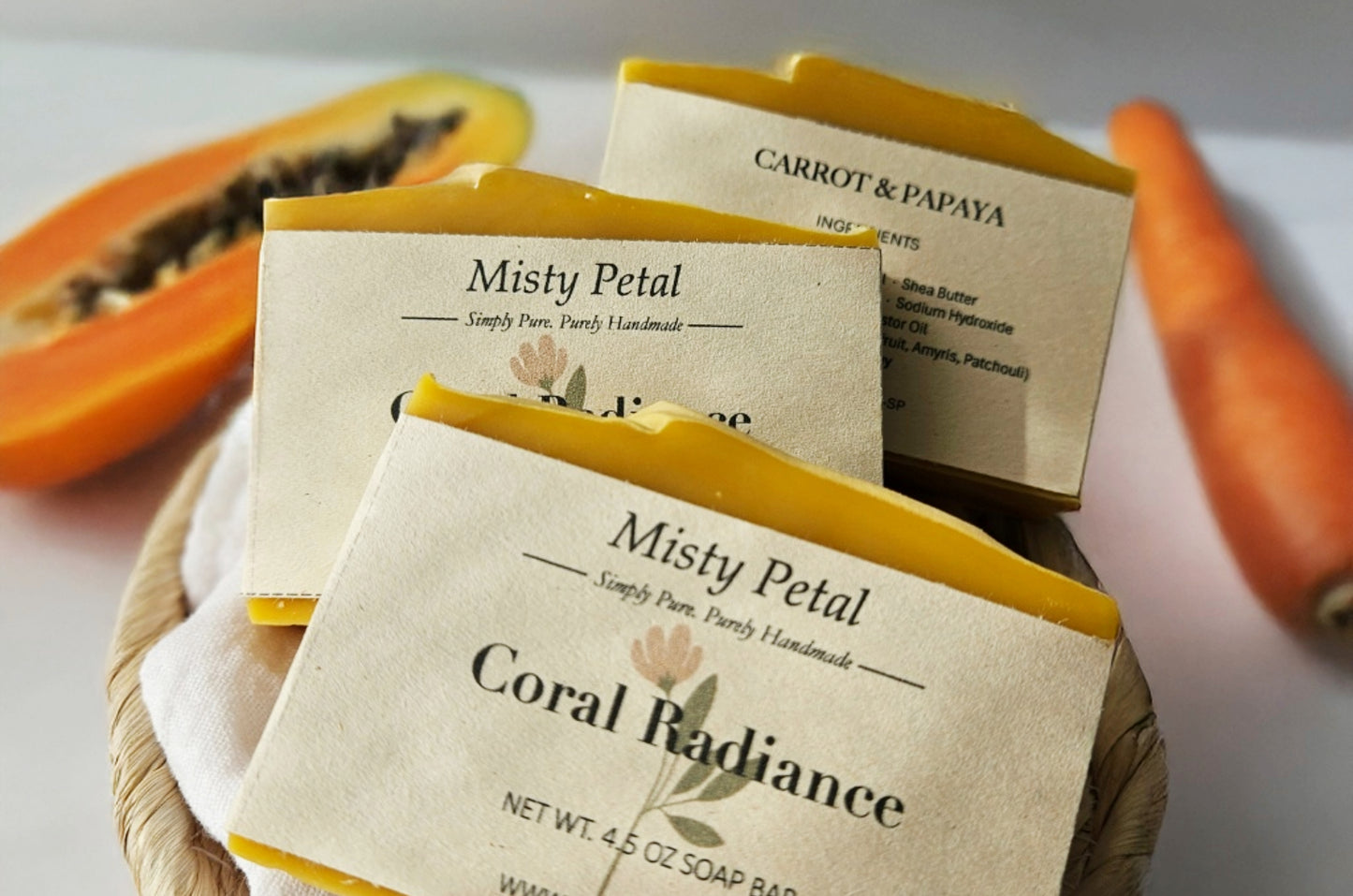 Coral Radiance (Carrot & Papaya Soap Bar)