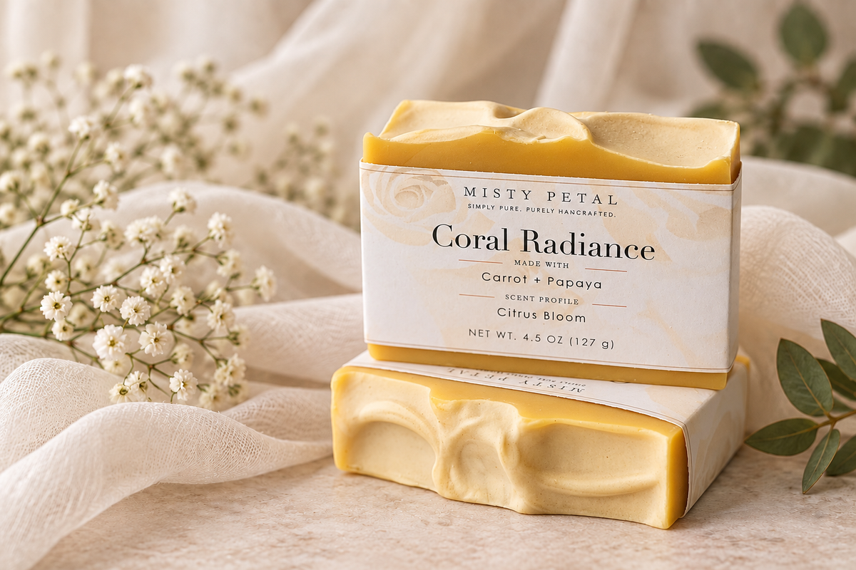 Coral Radiance | Carrot + Papaya Soap