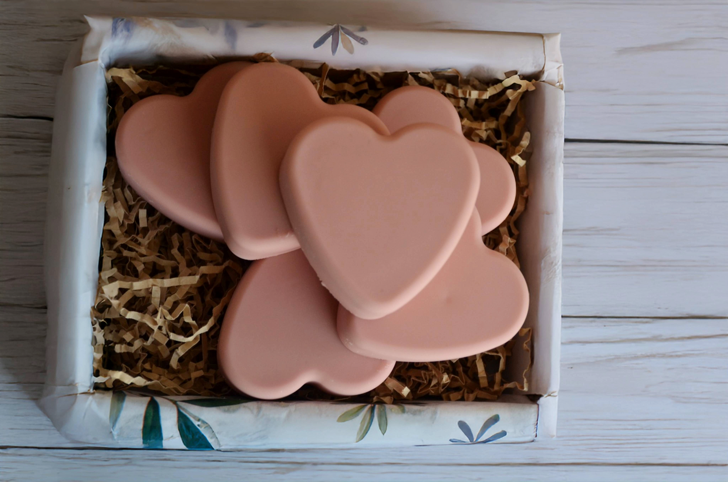 Set of 6 - Heart Shaped Soaps