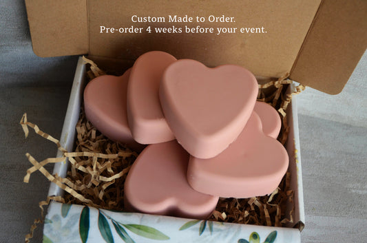Set of 6 - Heart Shaped Soaps
