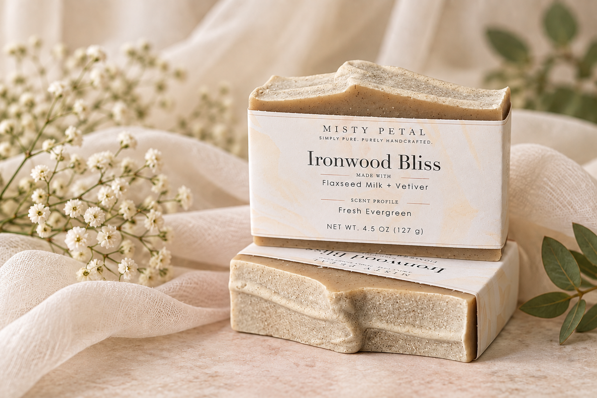 Ironwood Bliss | Flaxseed Milk + Vetiver Soap