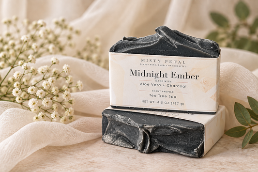 Midnight Ember | Aloe Vera + Charcoal Soap