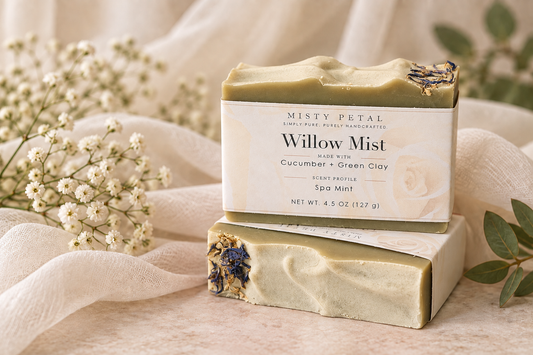 Willow Mist | Cucumber + Green Clay Soap